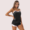 100% pure Silk Satin lounge set - Boldlior
