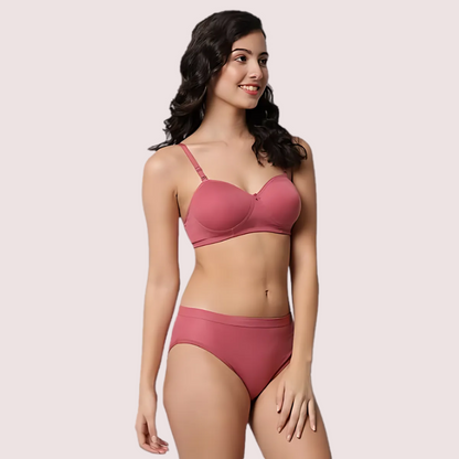 Casual Chic Cotton Bra Panty Set (2 pack) Snazzyway