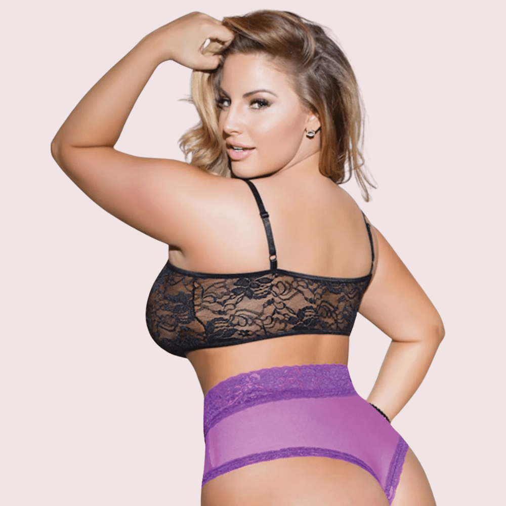 Plus Size Lace Bralette – Elegant & Supportive - Boldlior