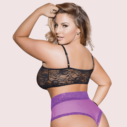 Plus Size Lace Bralette – Elegant & Supportive - Boldlior