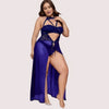 Azure Bloom Women&#39;s Blue Babydoll Set - Boldlior