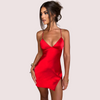 Satin Summer Dress with Open Back - Boldlior