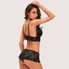 French daina Open Cup Bra &amp; Crotchless Panty Set - Boldlior