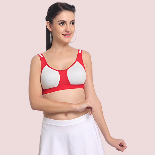 "Non" padded medium impact Sports bra ( 2 Pack ) Snazzyway