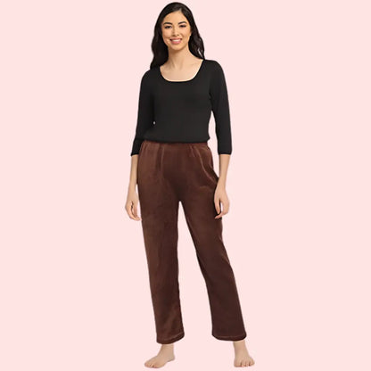 Womens Winter Cozy Warm Soft Fleece Pajama Pack of 2 Snazzyway