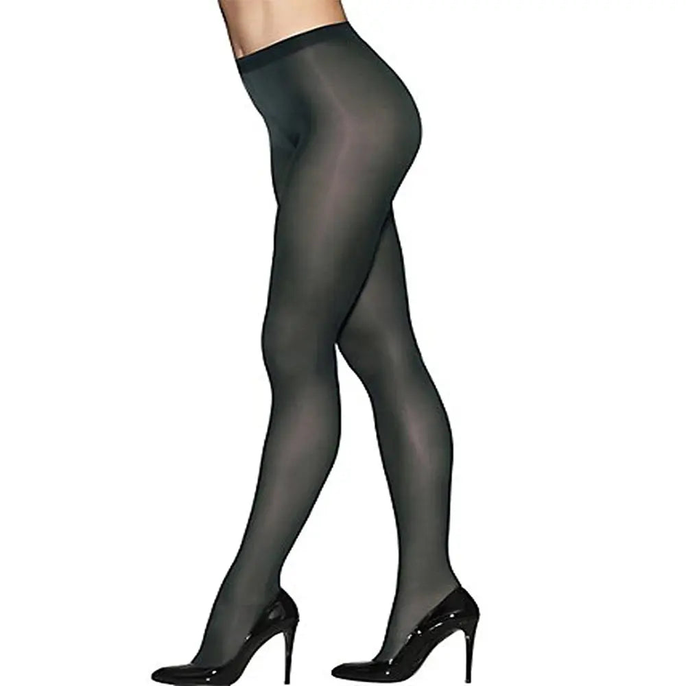 Hanes profiles silky sheer Grey pantyhose Snazzyway