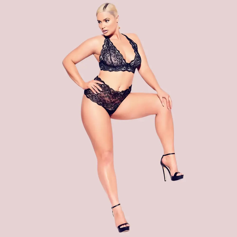 Regal Charm Plus Size Bralette Set - 2 Pack Snazzyway