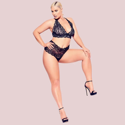 Regal Charm Plus Size Bralette Set - 2 Pack Snazzyway