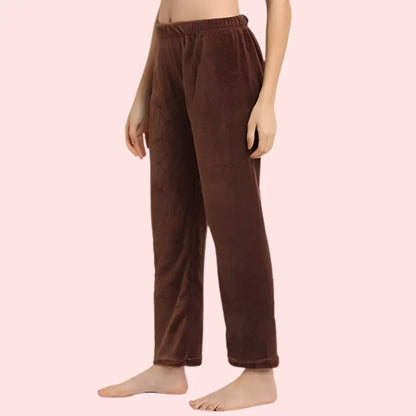 Womens Winter Cozy Warm Soft Fleece Pajama Pack of 2 Snazzyway