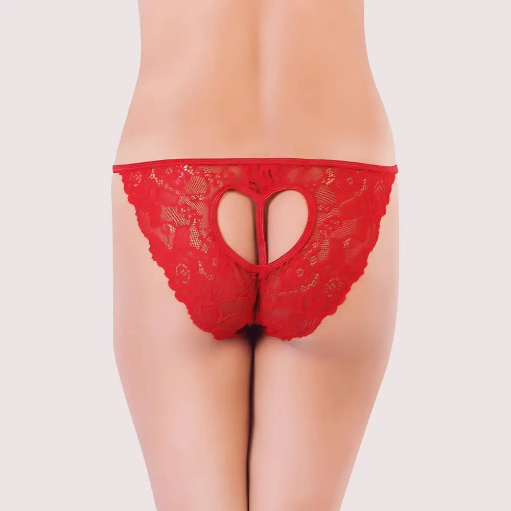 Beautiful Lace Red Women’s Cheekies (Pack of 1)