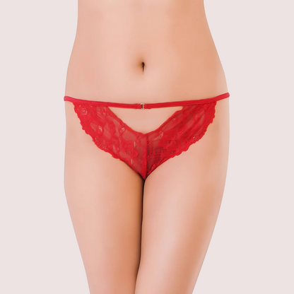 Beautiful Lace Red Women’s Cheekies (Pack of 1)