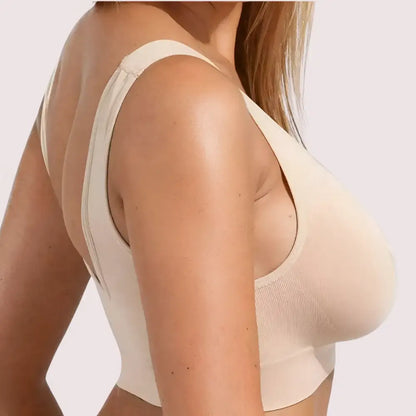 Beige Women’s Ultimate Sports Bra for Yoga & Gym