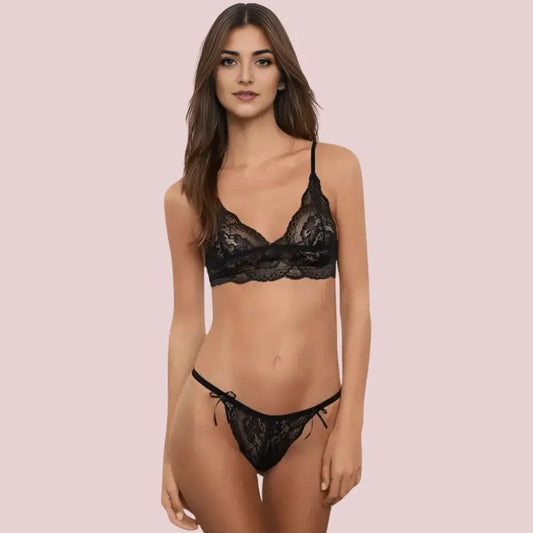 Bliss Veil Bralette & Brazilian - Boldlior