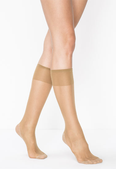 Bodyguide Mink One Size Ankle Highs Pack of 4 - Light Brown / One Size