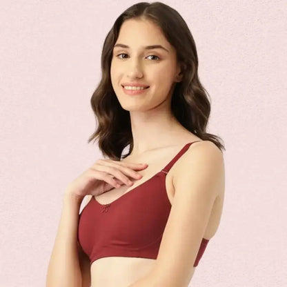 Breathable Cotton Non-Padded Bra – Women’s 2-Pack