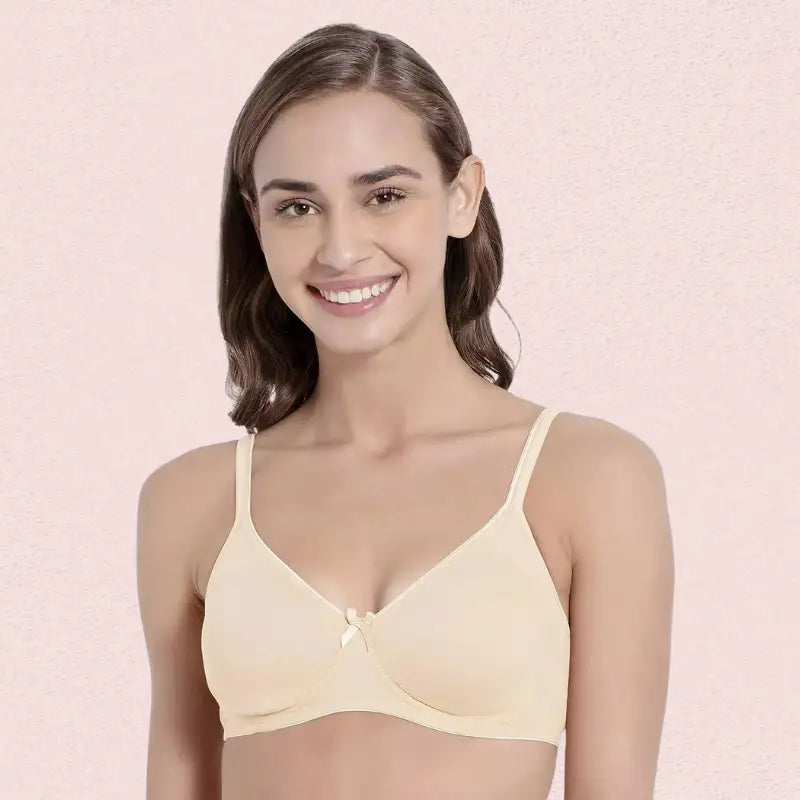 Breathable Cotton Non-Wired Bra (Pack of 2)
