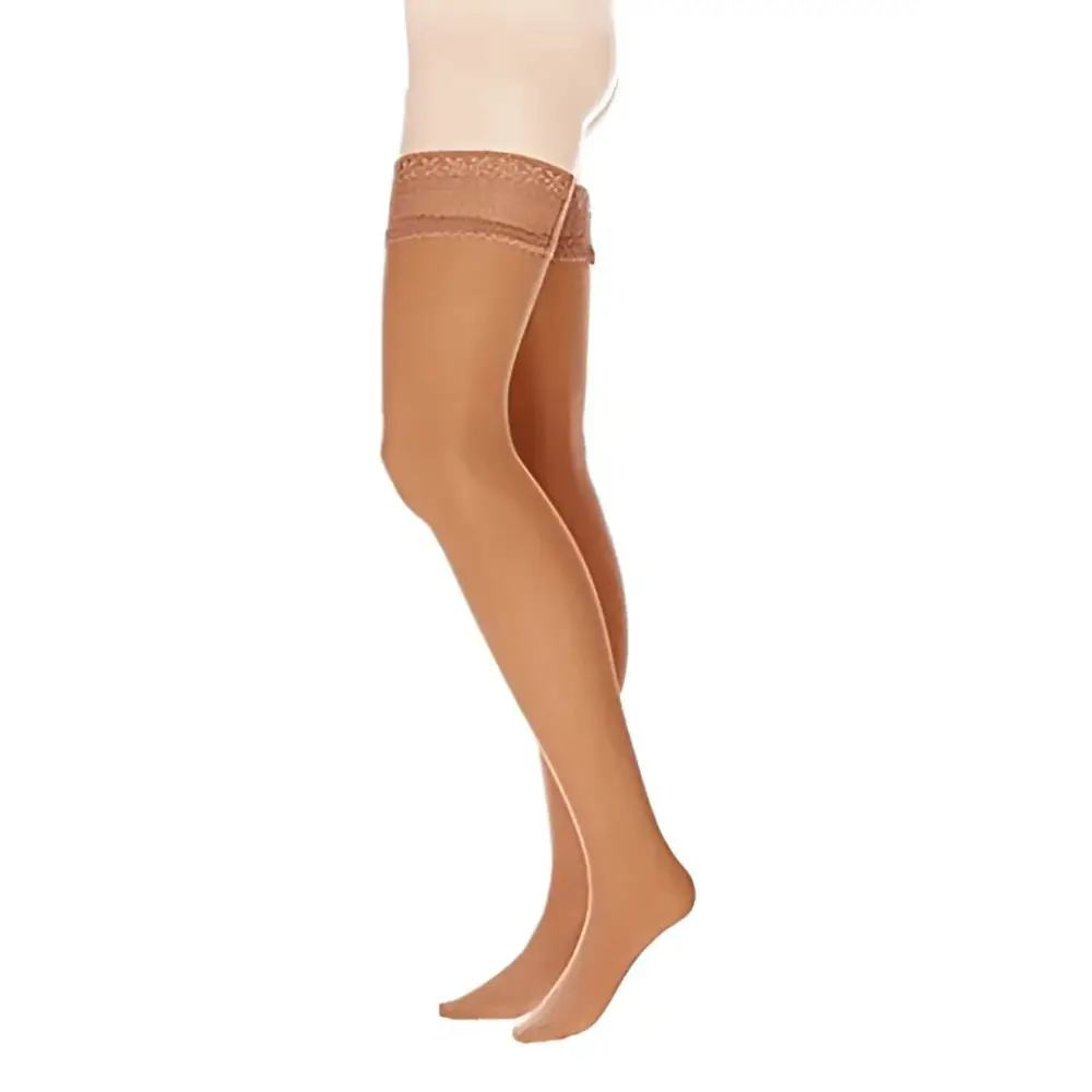 Brown stylish everyday ultra soft women stockings - Brown / One Size