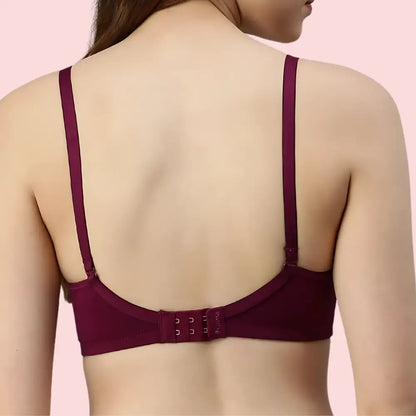 Burgundy Bloom – Maroon Padded Bra (2-Pack)