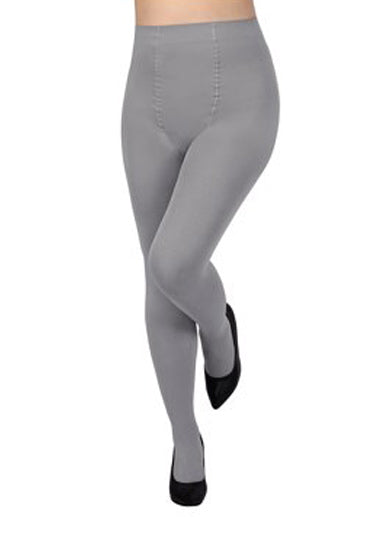 Charcoal grey women stylish everyday pantyhose - Light Grey / One Size