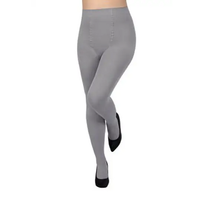 Charcoal grey women stylish everyday pantyhose - Light Grey / One Size