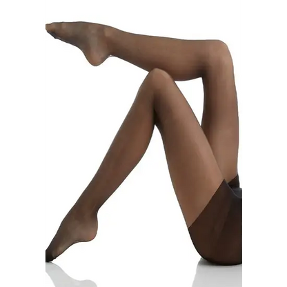 Collant Alive Full Support Control Top Reinforced Toe Pantyhose - Brown / One Size