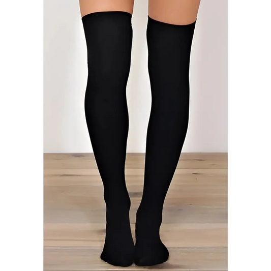 Collants Black seamless fashion everyday socks - Black / One Size-(xs to m)