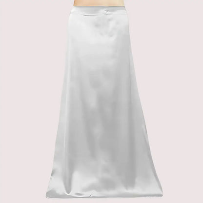 Combo Women’s Satin Petticoat Inskirt (Black Light-Beige White)