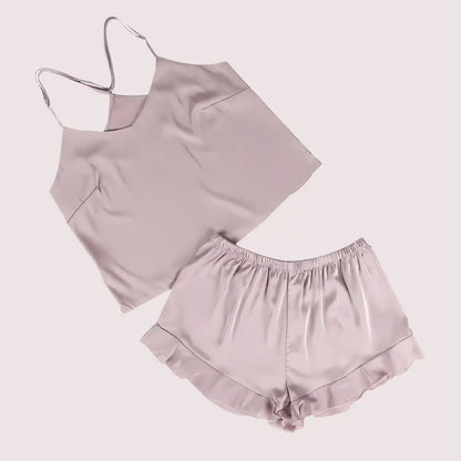 Comfortable Plus Size Cami Shorts Sleepwear Set