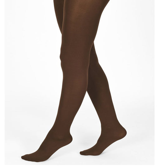 Copper Key Microfiber Opaque Brown Tights - Brown / One Size