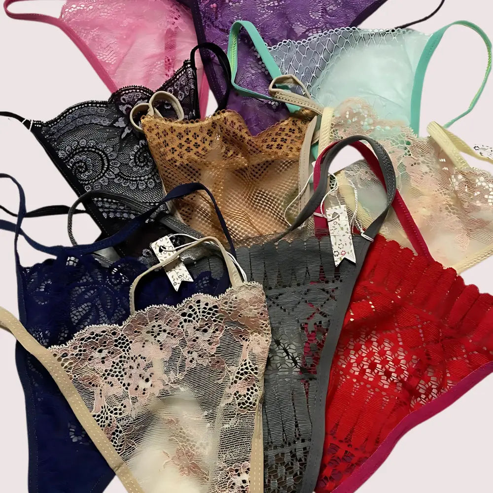 Mega offer 6 Pack Random Color Thongs G String Snazzyway