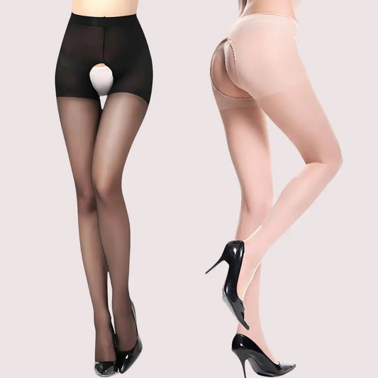 CROTCHLESS TIGHTS OPEN CROTCH TIGHTS (2 PACK)