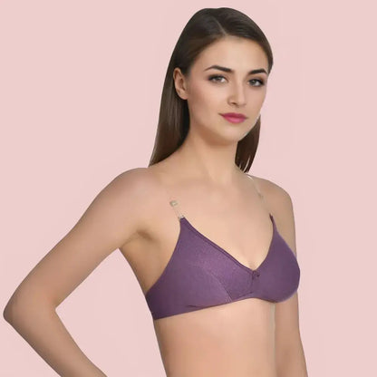 Bliss Wear Non-Wired Padded Bra Essentials – 6 Pack Snazzyway