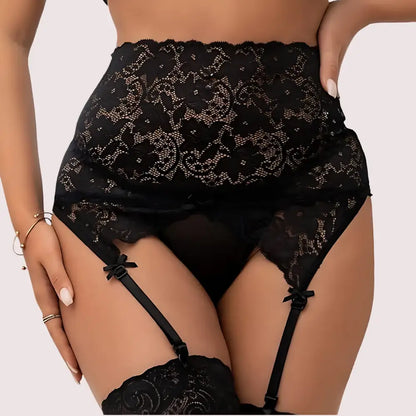 Elegant Lace Garter Belt with Adjustable Straps