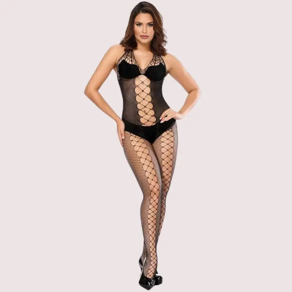 Fierce Allure Fishnet Bodystocking - Boldlior