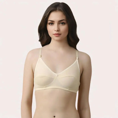 French Daina 2-Pack Beige Cotton Comfort Bra