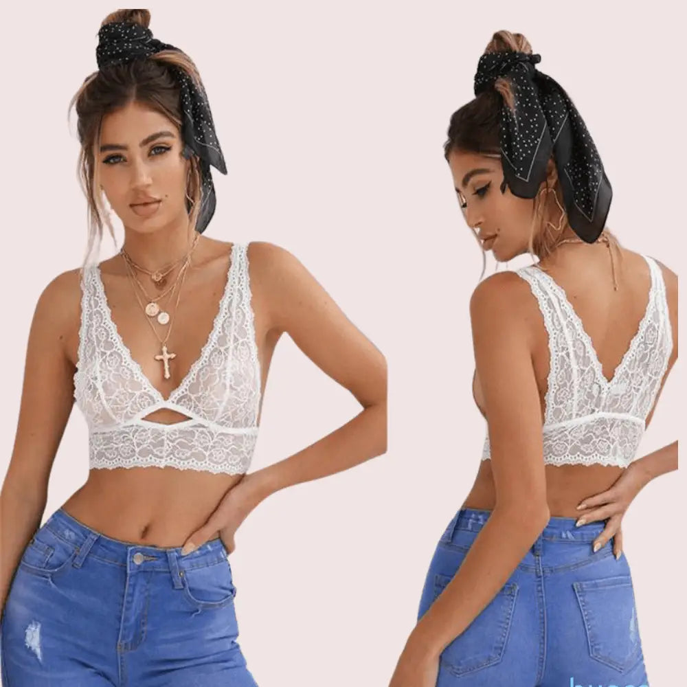 Full - Figure Sexy Lace Bralette – 2 Pack (4XL - 5XL) - Boldlior
