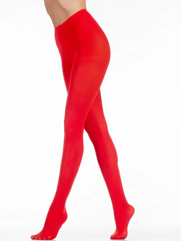 TOMKIND Red Tights - Stylish Women's Legwear Snazzyway