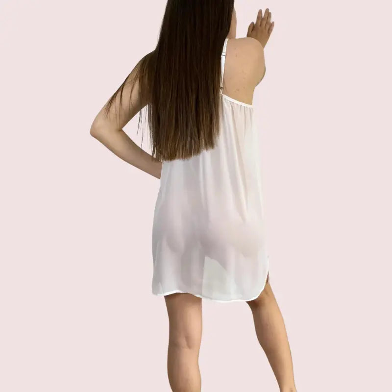 Sexy Plus Size Sheer Mesh Slip Nightwear Snazzyway