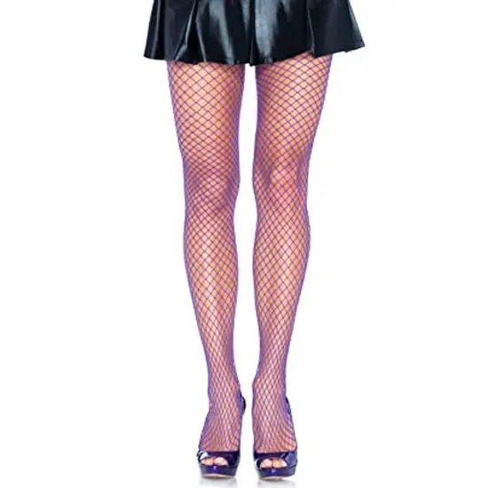 Hanes Classic net purple pantyhose