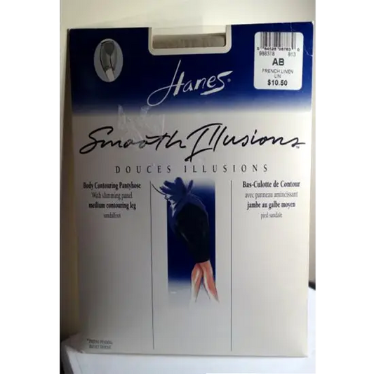 Hanes Smooth Illusions Body Contouring Pantyhose - One Size / natural