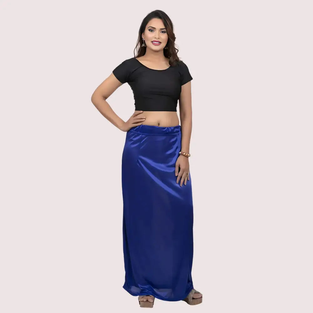 Indian Saree’s Petticoat for Women Silk Satin Underskirt Solid Inner Wear