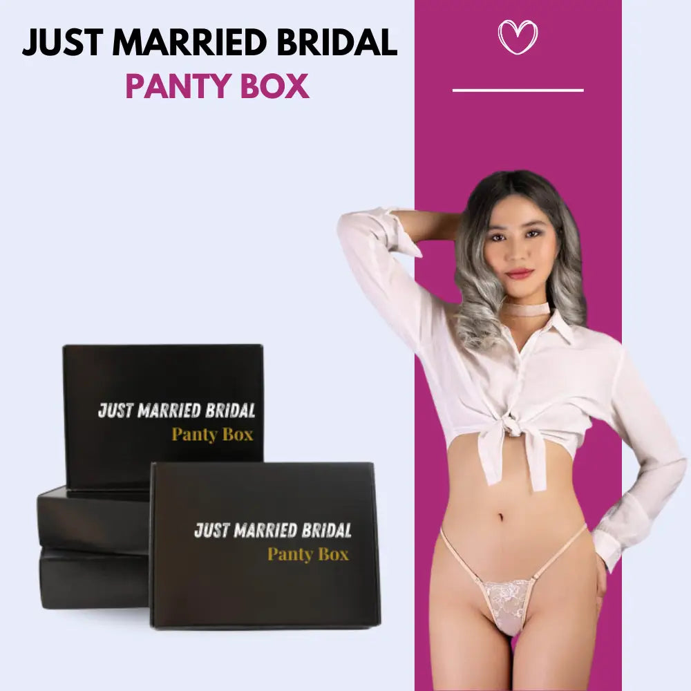 Just Married Bridal Panty Box