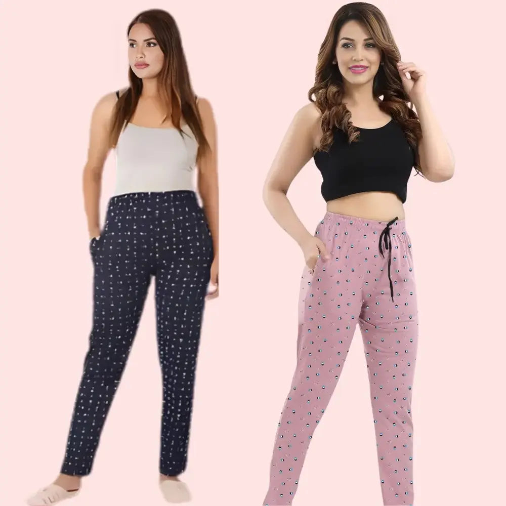 Winter Lober Women’s Warm Cotton Lounge Pants – Pack of 2 Snazzyway