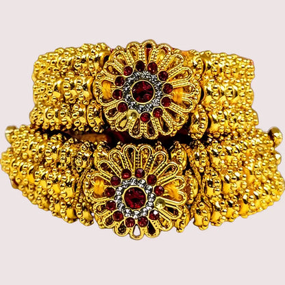 Kumauni Pauchi and Pahadi Bracelet for Women - Golden
