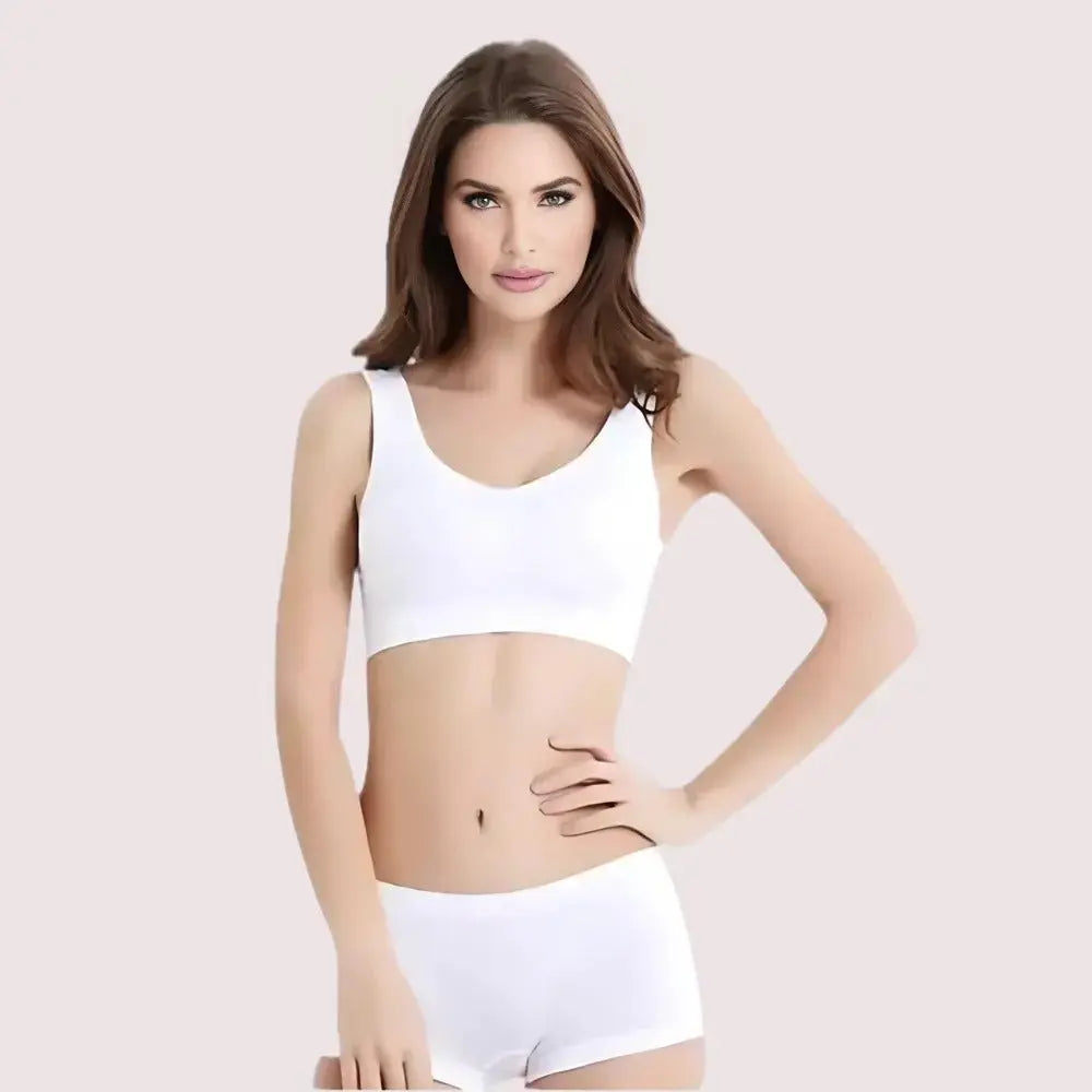 Contrast Medium Support Sports Bra Twin Pack Snazzyway