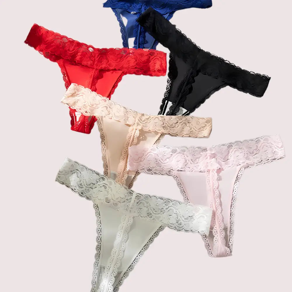 Ladies’ T-Back G-String Thong Lace Panties