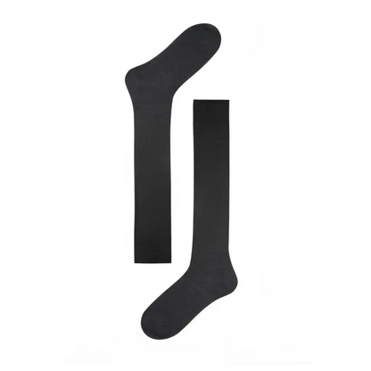 Le Bourget Black Hi-Socks unisex Western Seamless Boot Socks 2-Pack - Black / One Size