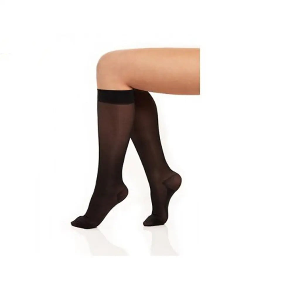 Le Bourget Black Hi-Socks unisex Western Seamless Boot Socks 2-Pack - Black / One Size