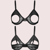 Daring &amp; Sexy Sheer Open Cup Bralette - Boldlior