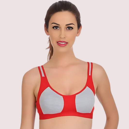 ’Medium’ Impact sports bra panty set pack of 3